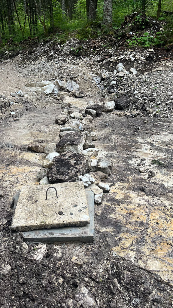 Captage dans le Risoux.