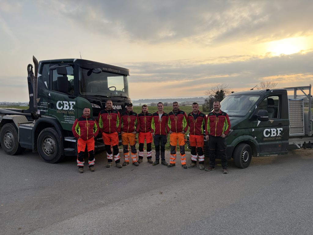 L’ensemble des collaborateurs chez CBF Broyage